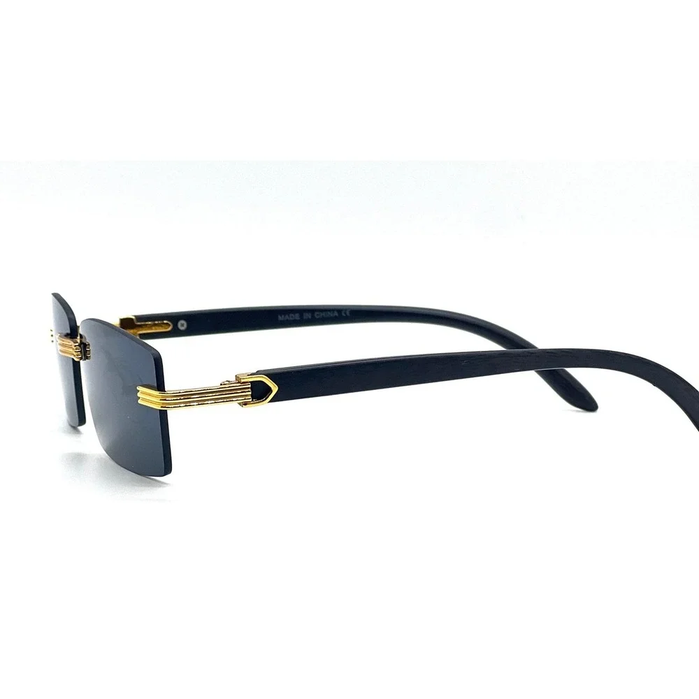 Sunglasses Sophisticated Gangster Style‎ UV400 Protection Dark Black Lens Buffs